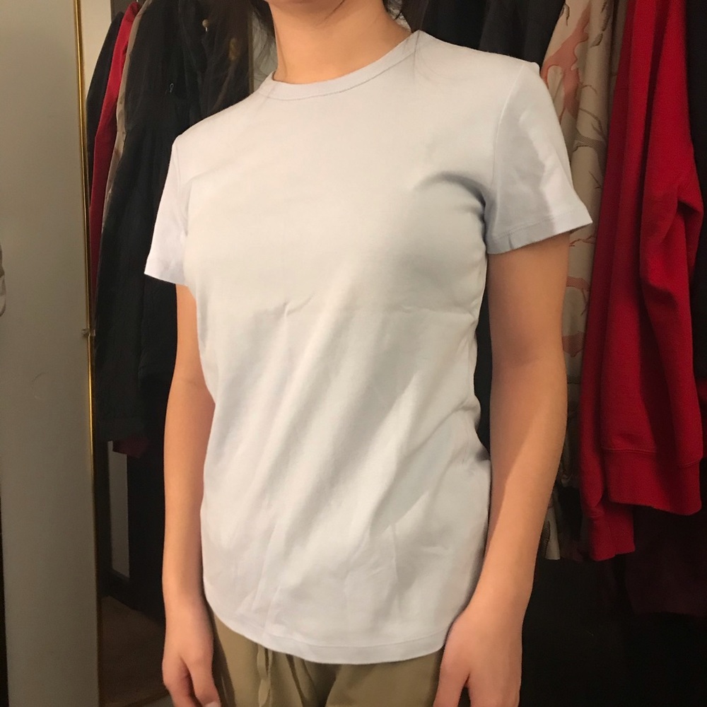 baby blue womens tee